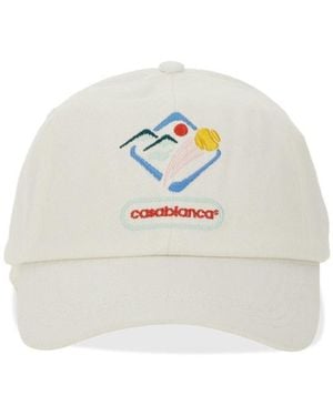 CASABLANCA "Montagne Sportif" Baseball Hat - White