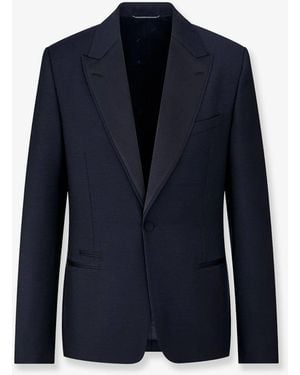 Dior Wool And Mohair Blazer - Blue