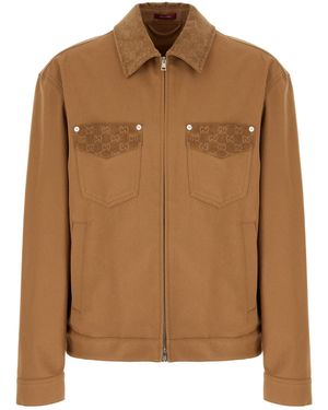 Gucci Clothing Jackets - Brown
