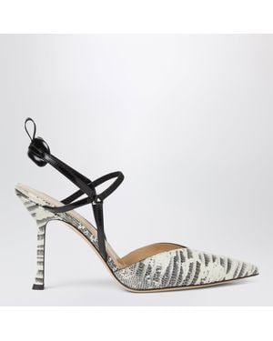 Fendi Parchment/ Very Colibr㬠Slingbacks - Metallic