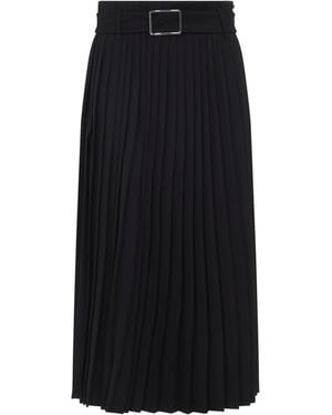 Sportmax Panteon Wool Midi Skirt - Black