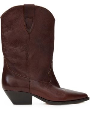 Isabel Marant Duerto Leather Boots - Brown