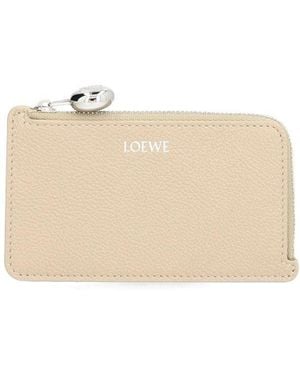 Loewe Pebble Square Card Holder - Natural