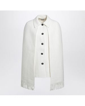 TOTEME Cape Jacket With Fringes - White