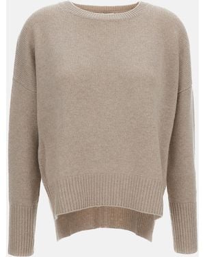 Lisa Yang Mila Round Neck Sweater - Natural