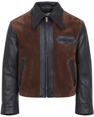 Marni Leather Jacket - Brown