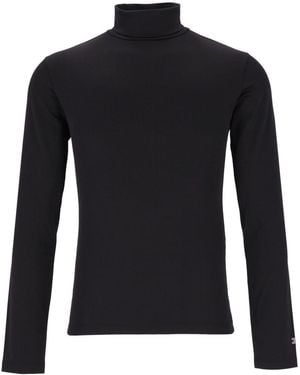 Celine High Neck Top - Black