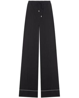 Sportmax Satin Rivet Jogger Pants - Black
