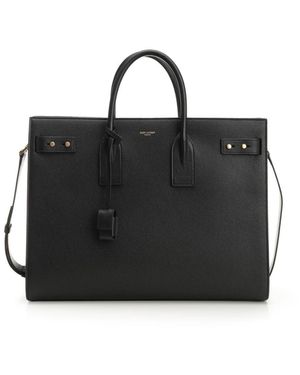 Saint Laurent Large "Sac De Jour" Bag - Black