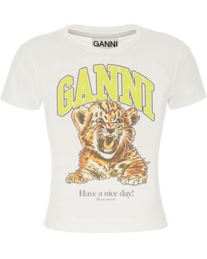 Ganni Clothing T-Shirt - Metallic