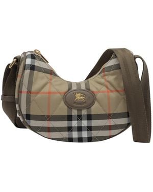 Burberry Horseshoe Crossbody Bag - Gray