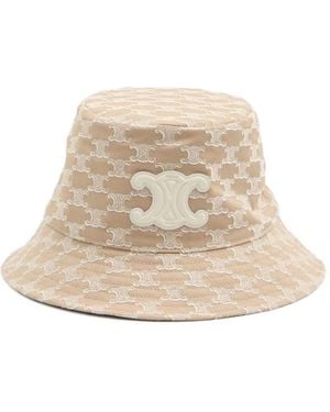 Celine Monogram Bucket Hat - Natural