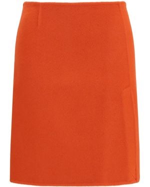 P.A.R.O.S.H. P.A.R.O..H. Wool Mini Skirt - Orange