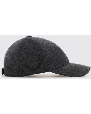 Prada Wool Flannel Hat - Gray