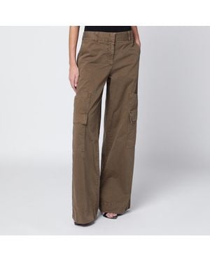 Off-White c/o Virgil Abloh Cotton Cargo Pants - Brown