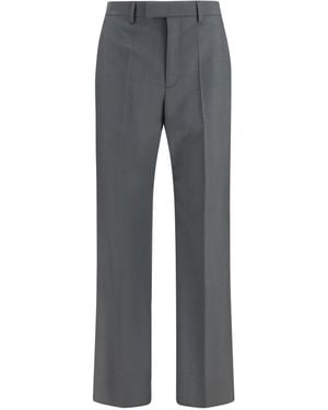 Valentino Tailored Wool-Mohair Pants - Gray
