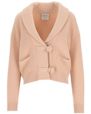 forte_forte Forte_Forte English Rib Cardigan - Natural