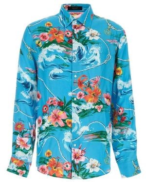 Gucci Printed Shirt - Blue