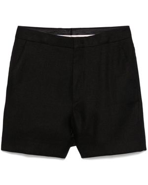 Tagliatore Tailored Linen Belle Shorts - Black