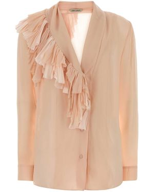 Alberta Ferretti Regular Solid Shirt - Natural