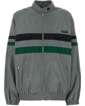 Miu Miu Tech Fabric Jacket - Gray