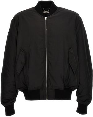1989 STUDIO Nylon Bomber Jacket Puffer Jackets - Black