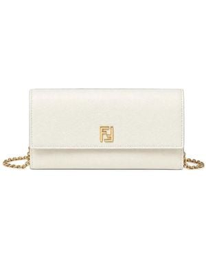 Fendi Neutrals Wallets & Purses - Natural