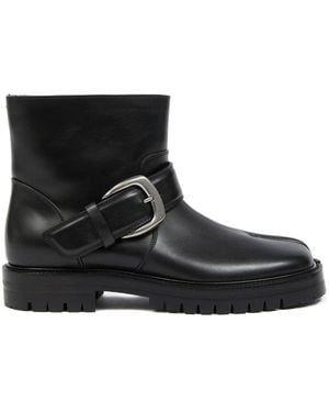 Maison Margiela Tabi Leather Boots - Black