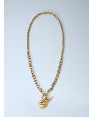 Chloé Chloé Pleated Heart Necklace - Blue