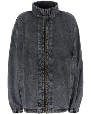 Y. Project Organic Cotton Deconstructed Denim Jacket - Gray