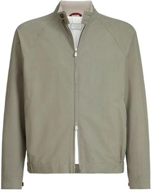Brunello Cucinelli Cotton Blouson Jacket - Green