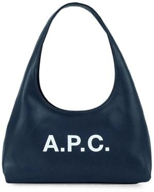 A.P.C. Tote Bags - Blue
