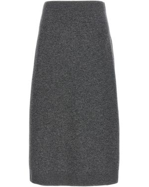スカート BRUNELLO CUCINELLI Wool blend pencil skirt BRUNELLO CUCINELLI Wool-felt midi skirt | NET-A-PORTER