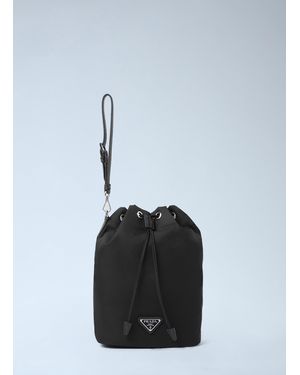 Prada Vela Pouch Bag - Blue