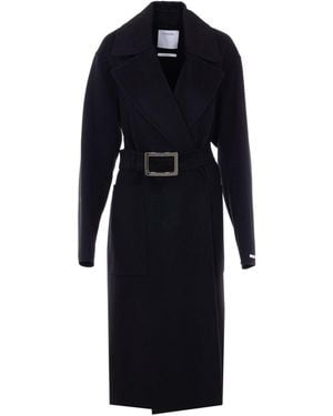 Sportmax Cose Wool Robe Coat - Blue