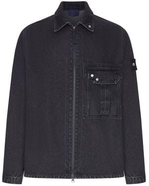 Stone Island Denim Overshirt - Blue