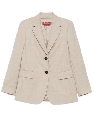 Max Mara Neutrals Jackets - Natural