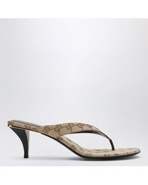 Gucci Vittoria Flip-Flops - Metallic