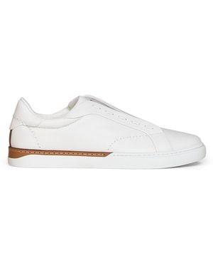 Fendi Smooth Leather City Low-Top Sneakers - White