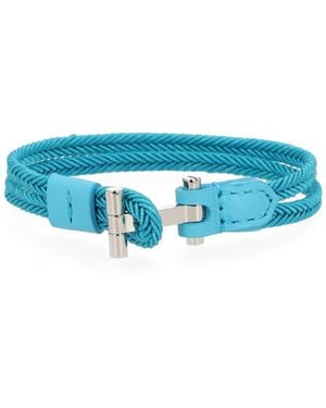 Tom Ford Braided T-Bar Bracelet - Blue