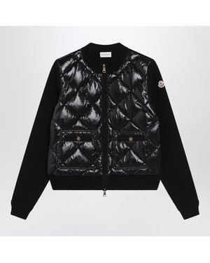 Moncler Padded Zip-Up Sweatshirt - Black