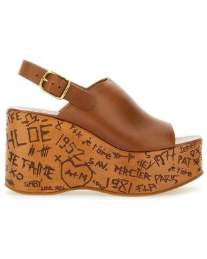Chloé Wedge sandals for Women | Online Sale up to 43% off | Lyst