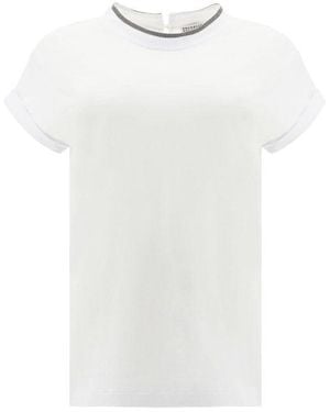Brunello Cucinelli Cotton T-Shirt - White