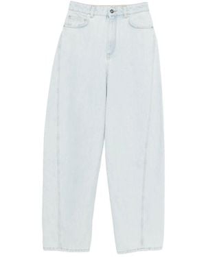 Givenchy Mini Waist Jeans With Loops And Zipped Closure - White