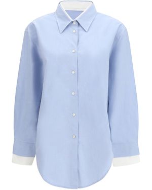 Acne Studios Layered Button-Up Shirt - Blue