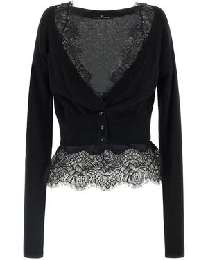 Ermano Scervino Ermanno Scervino Lace Cardigan - Black
