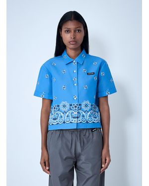 Miu Miu Bandana Shirt - Blue