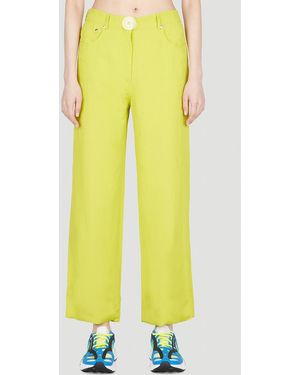 Stella McCartney Maxi Button Pants - Yellow