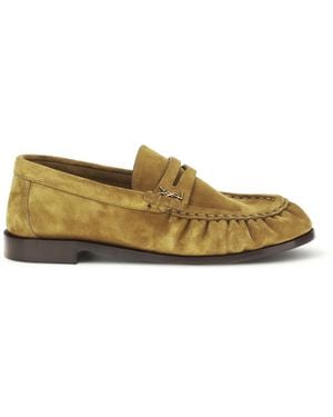 Saint Laurent Suede Le Loafer Loafers - Metallic