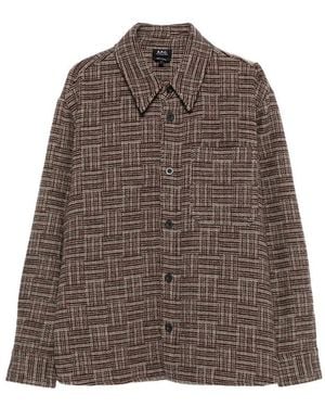A.P.C. Shirts - Brown